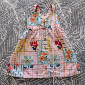 Picapino Toddler Girl Flowerl Pattern Dress